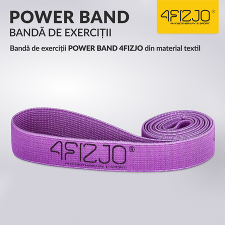 Bandă de rezistență din țesătură pentru exerciții 20-27 kg