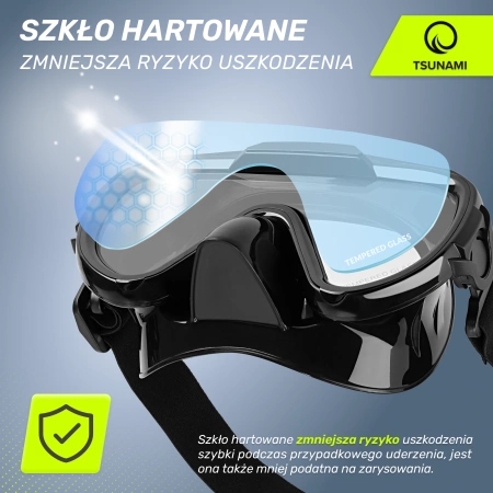 Mască de scufundare și snorkelling TSUNAMI