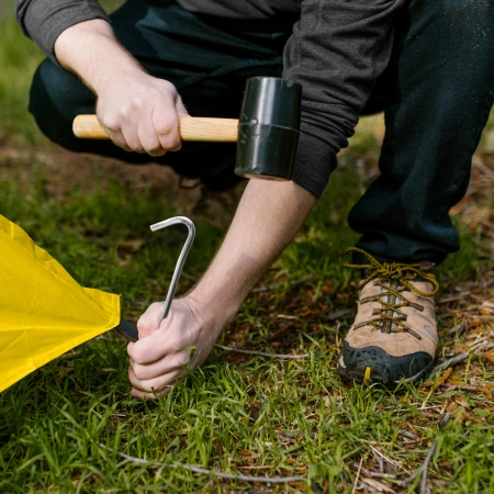 Cuie de cort din oțel 10 buc.