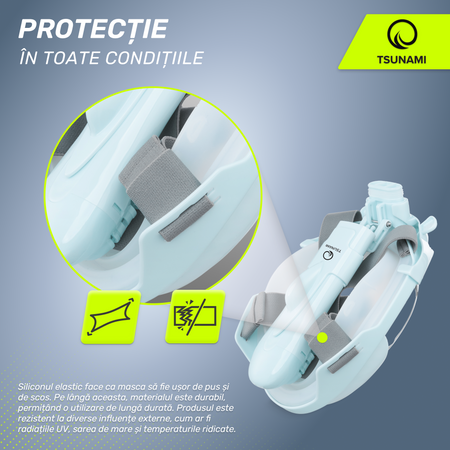 Mască de scufundare pentru copii HIPOPOTAM TSUNAMI