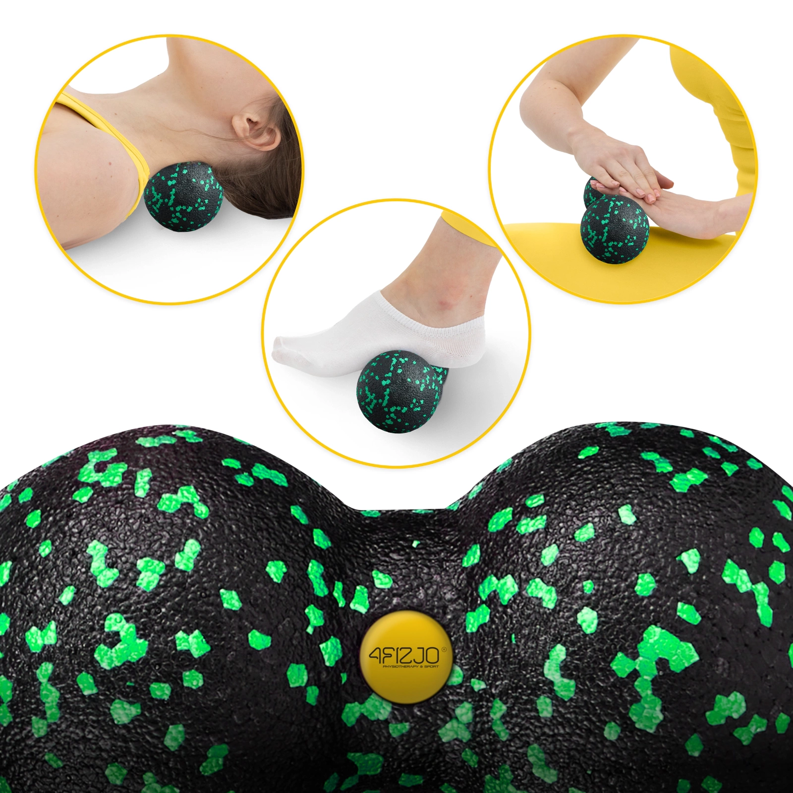 Minge de masaj dublă EPP 8 cm