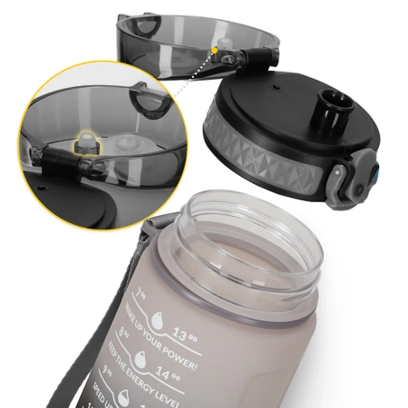 Sticlă de apă cu scală temporală 0,5 L