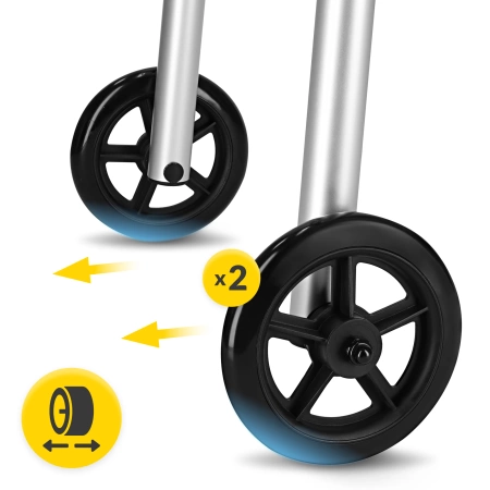 Balcon din aluminiu cu roți