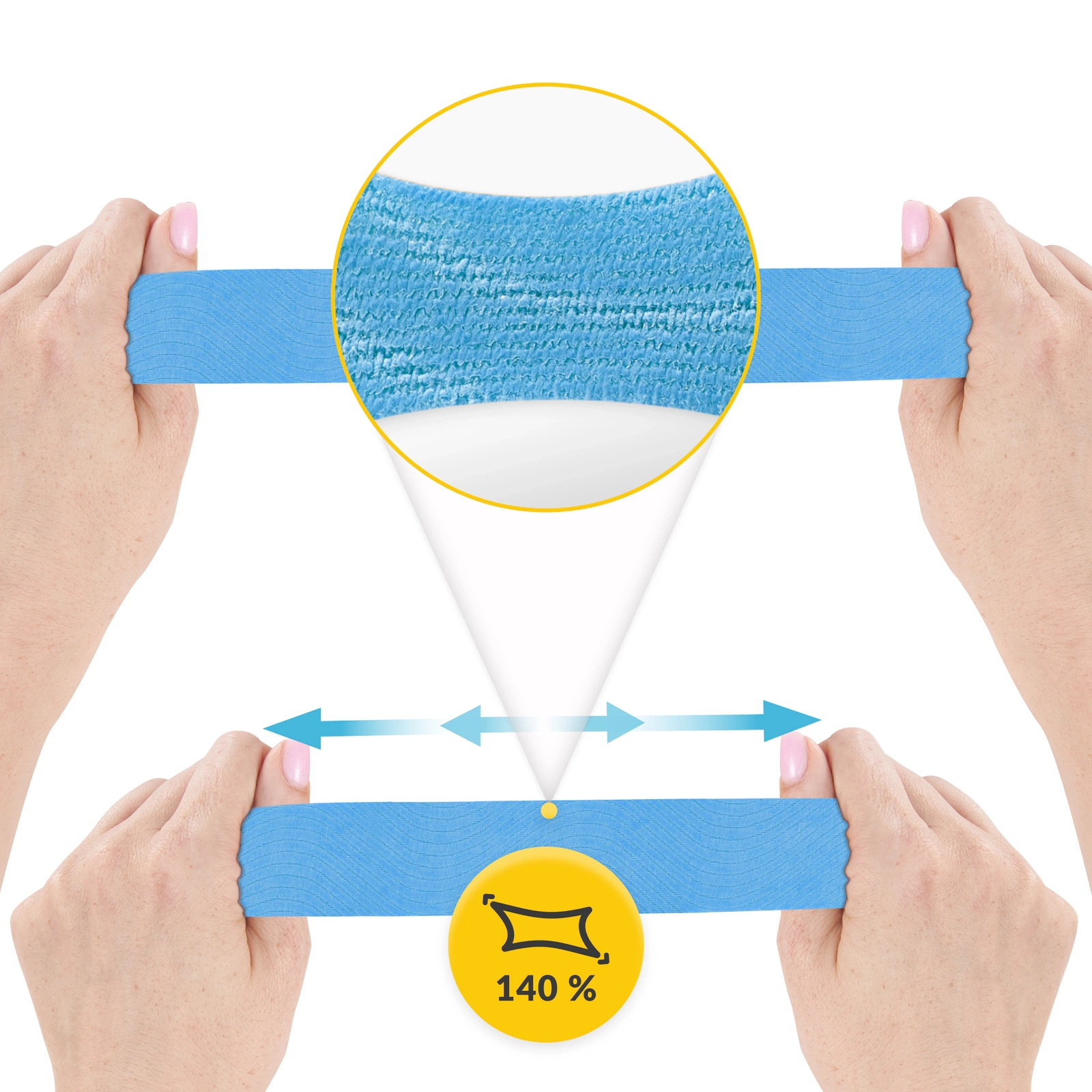 Bandă Kinesiotaping 7,5 cm x 5 m