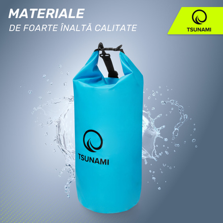 Geantă impermeabilă 30 litri TSUNAMI albastru