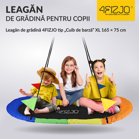 Leagăn de grădină cu cuib de barză 165 cm