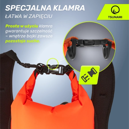 Geamandură de înot, gonflabilă + Rucsac + Buzunar uscat 3 în 1 TSUNAMI