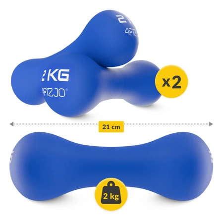 Gantere cu 8-shape 2 x 2 kg