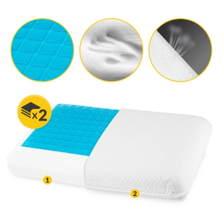 Pernă ortopedică clasică de răcire MED+