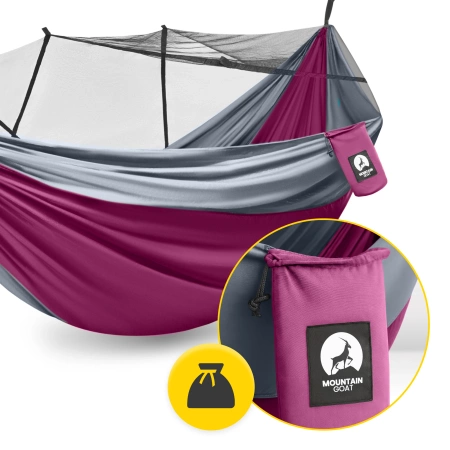 Hamac de călătorie pentru o singură persoană cu plasă de țânțari