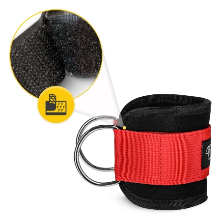 Benzi de formare gleznă pentru lift 2 buc. roșu