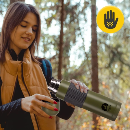 Termos de călătorie pentru cafea și ceai 1 litru verde