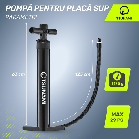 Pompă manuală de înaltă presiune pentru placa SUP TSUNAMI