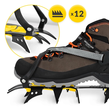 Crampoane Mountain Goat STANDARD, mărimi 36–46 + husă