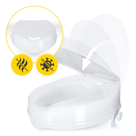 Capac pentru toaletă cu înălțime suplimentară de 10 cm