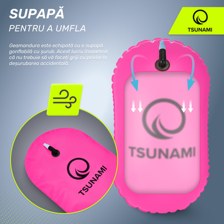 Baliză gonflabilă pentru înot TSUNAMI roz