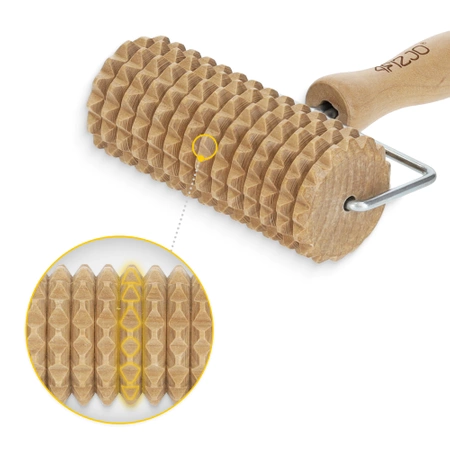 Roller pentru masaj din lemn