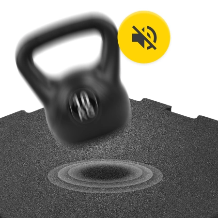 Covoraș de protecție din cauciuc pentru podea, 4 bucăți, 48,5 x 48,5 x 1,5 cm