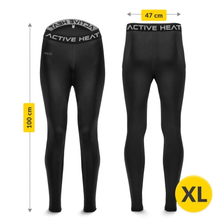 Set de îmbrăcăminte termică unisex – set negru 5-în-1, mărime XL