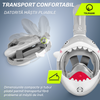Mască de scufundare pentru copii TSUNAMI SHARK gri