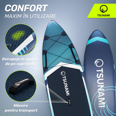 Placă SUP PRO TSUNAMI paddle board 350 cm T12