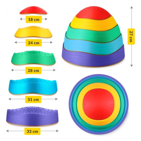 Pietre senzoriale pentru copii set de 5 bucăți