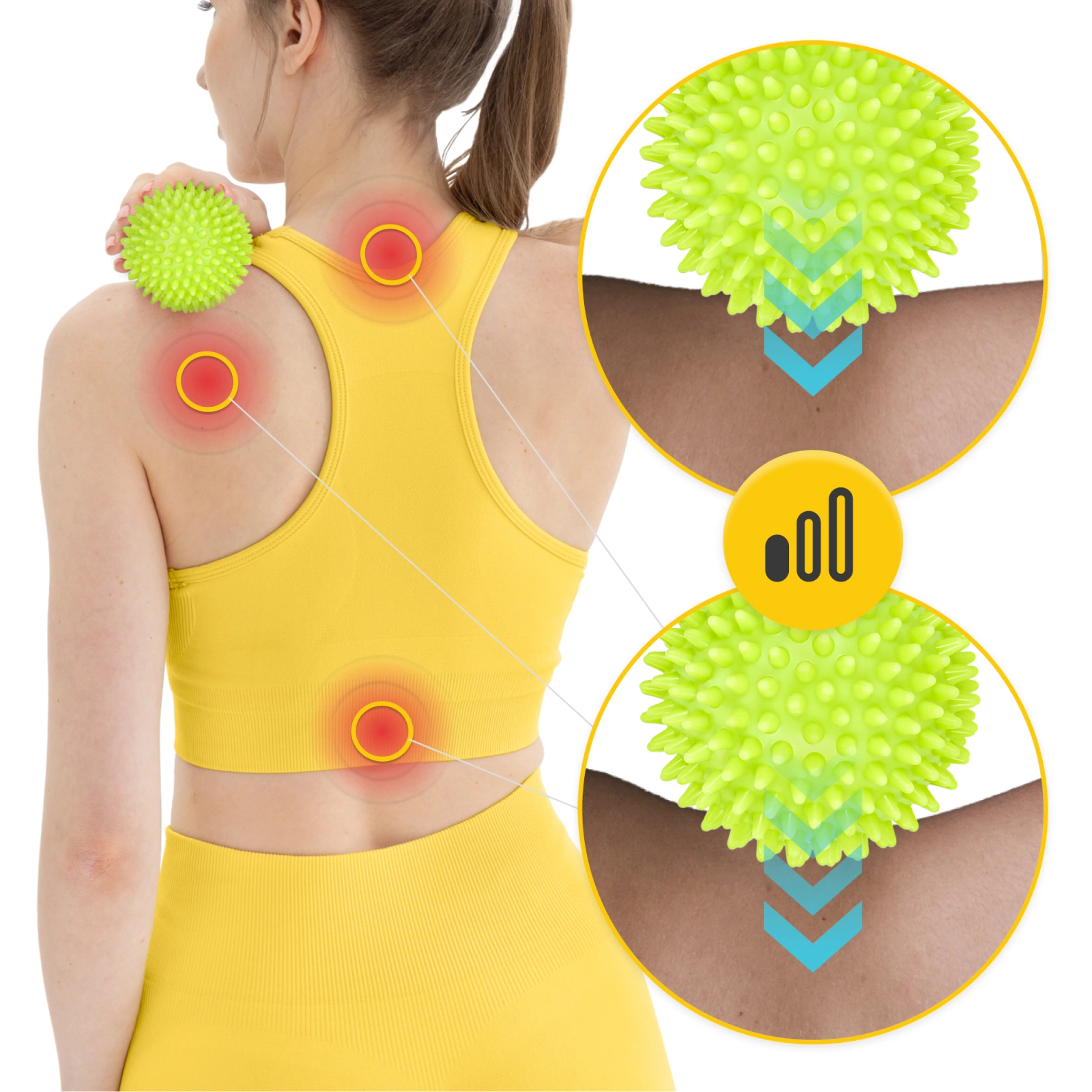 Minge de masaj cu colți  9 cm