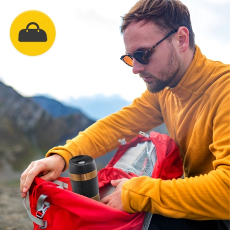 Cana termică Mountain Goat TRAVEL 450 ml maro