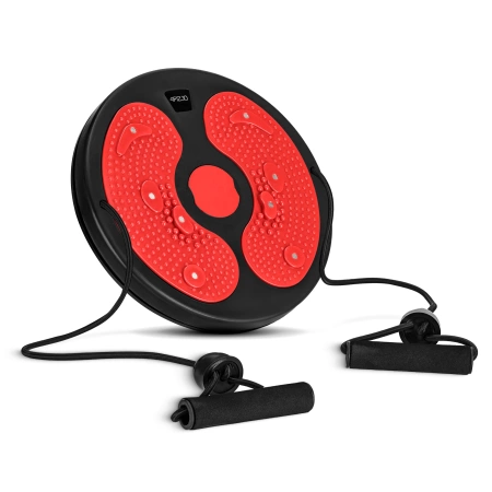 Disc rotativ cu benzi elastice pentru exercitii fizice