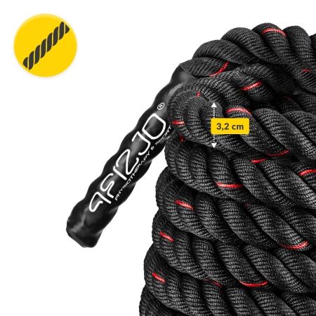 Frânghie de antrenament POWER BATTLE ROPE 12 m
