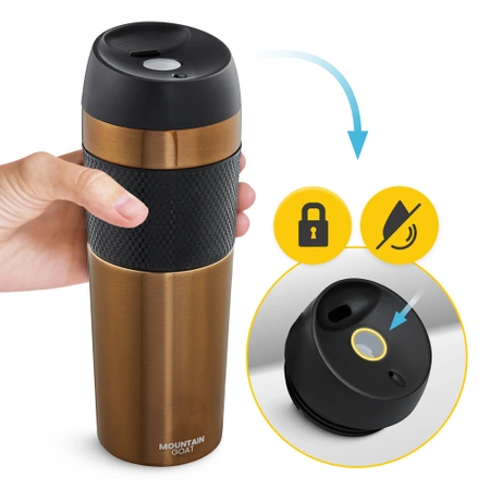 Cana termică Mountain Goat TRAVEL 450 ml maro