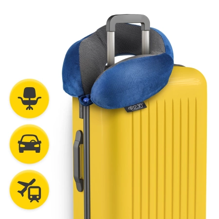 Pernă de calatorie pentru gât, din spumă, cu memorie