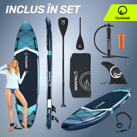 Placă SUP PRO TSUNAMI paddle board 350 cm T12