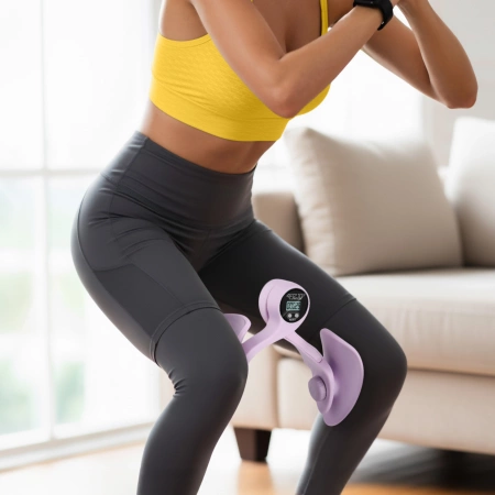 Butterfly pentru antrenarea coapselor și a mușchilor pelvieni cu contor violet