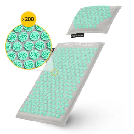 Covoraș de presopunctură ECO cu coji de hrișcă și nucă de cocos