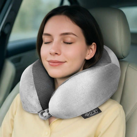 Pernă de calatorie pentru gât, din spumă, cu memorie