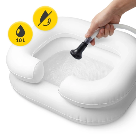 Cadă gonflabilă pentru pat cu duș