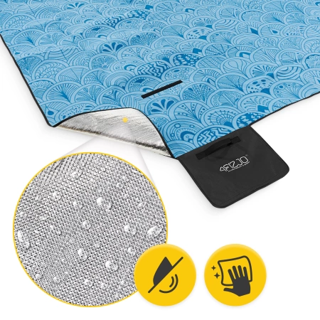 Pătură impermeabilă pentru picnic 200x200 cm