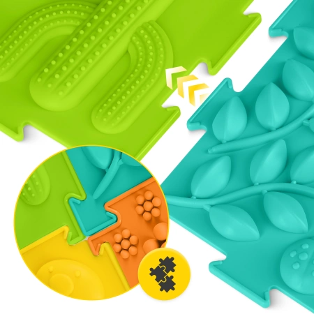 Covoraș ortopedic senzorial pentru copii 6 piese