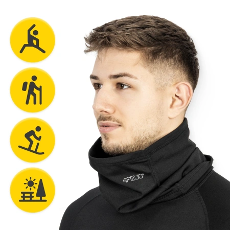 Fular termic unisex - negru