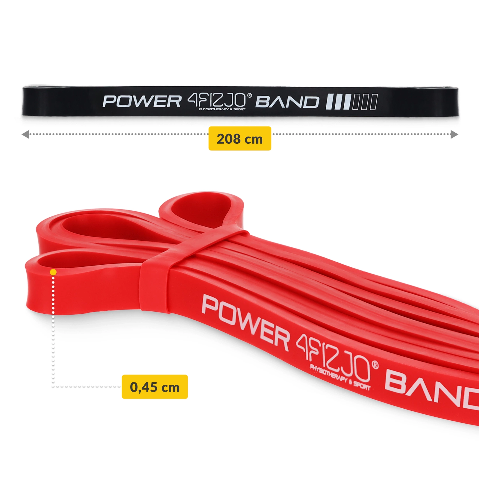 Set de 4 Elastice de Rezistență POWER BAND