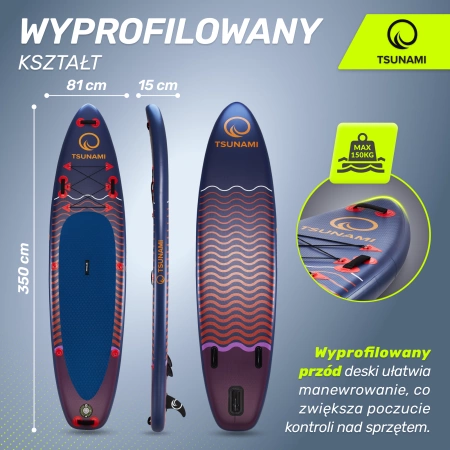 Placă SUP TSUNAMI Paddle Board 350 cm T05