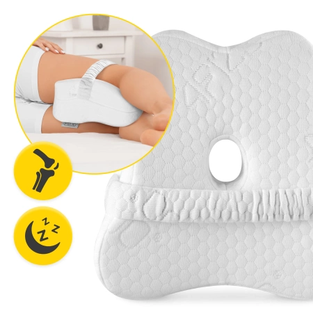 Pernă ortopedică PRO în formă de pană între picioare