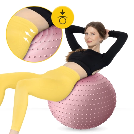 Minge de reabilitare cu vârfuri 65 cm