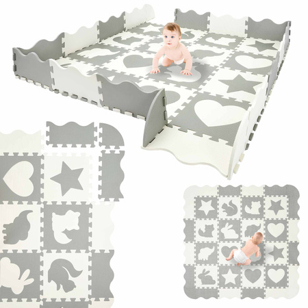Set de puzzle din spumă 150x150 - „Animale”