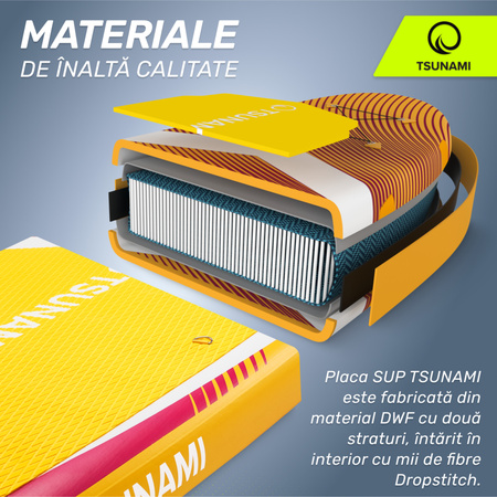 Placă SUP PRO TSUNAMI paddle board 350 cm T11