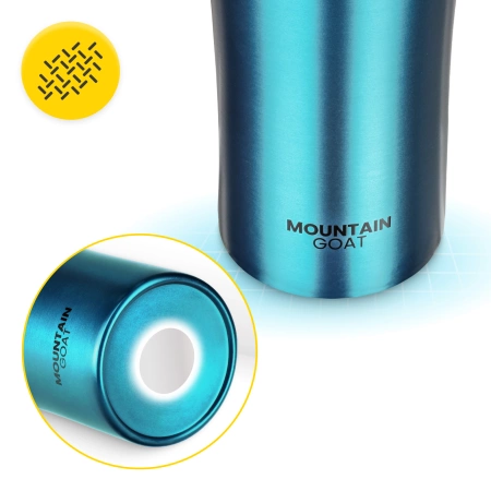 Cana termică Mountain Goat TRAVEL 380 ml albastră