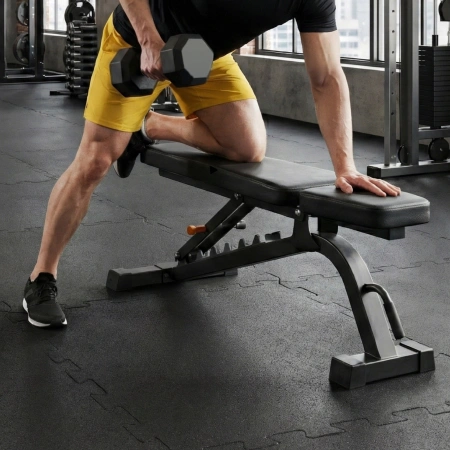 Covoraș de protecție din cauciuc pentru podea, 4 bucăți, 48,5 x 48,5 x 1,5 cm