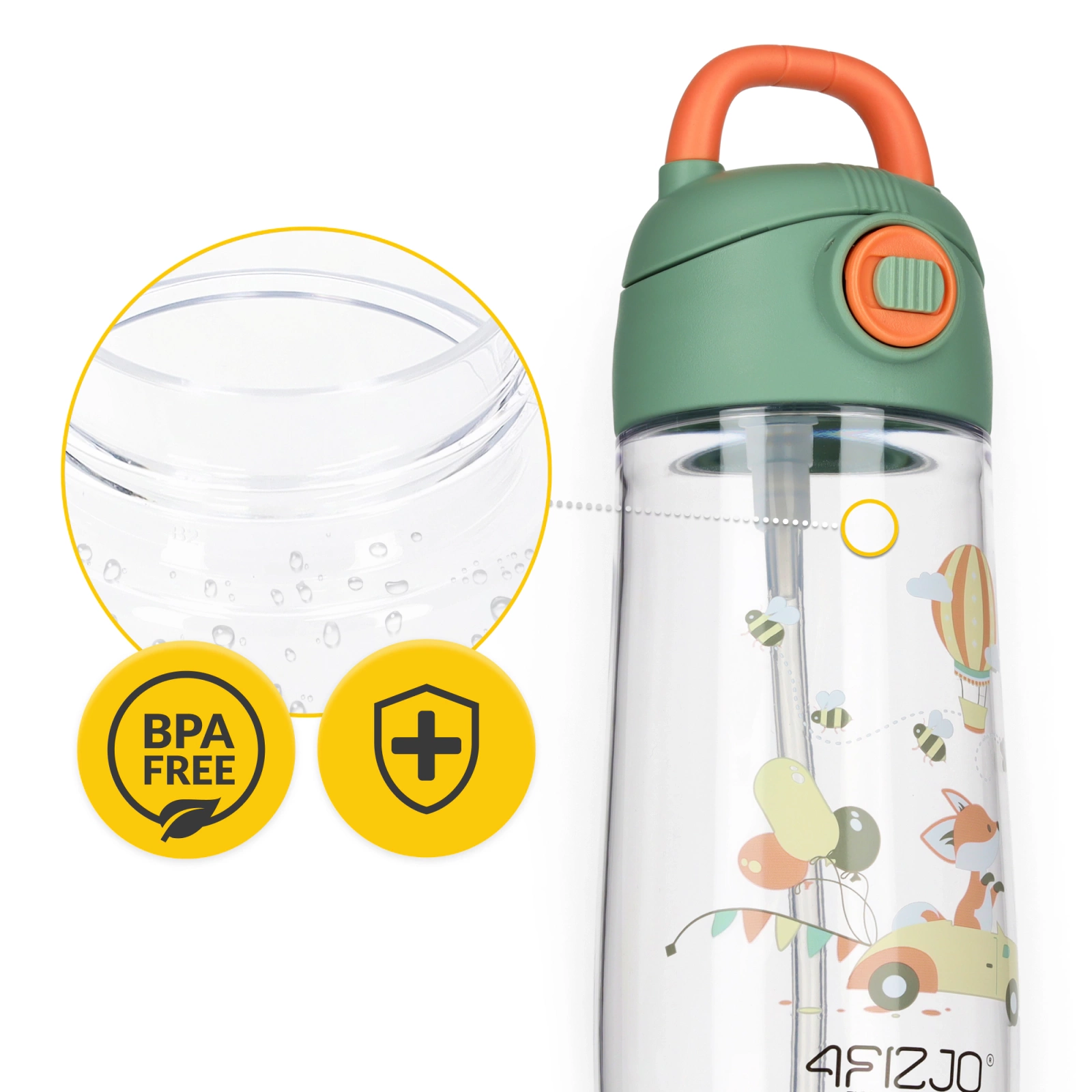 Sticlă pentru apă pentru copii 550 ml