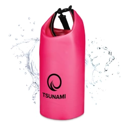 Geantă impermeabilă 30 litri TSUNAMI roz